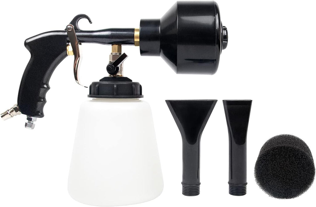 GZ-KJM Foam Gun High Pressure Car Cleaning Tool Kit Adjustable Pressure Jet Cleaner Automotive Washer Equipment for Car Detailing Supplies, Premium Black