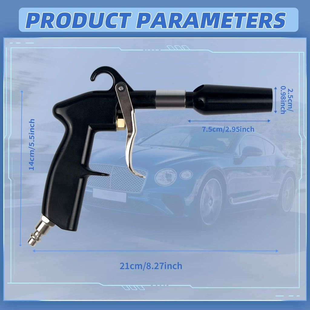 GZ-KJM Two Way Air Duster Blow Gun with Adjustable Air Flow Pneumatic Air Compressor Accessory Tool Dust Cleaning Air Blower Gun