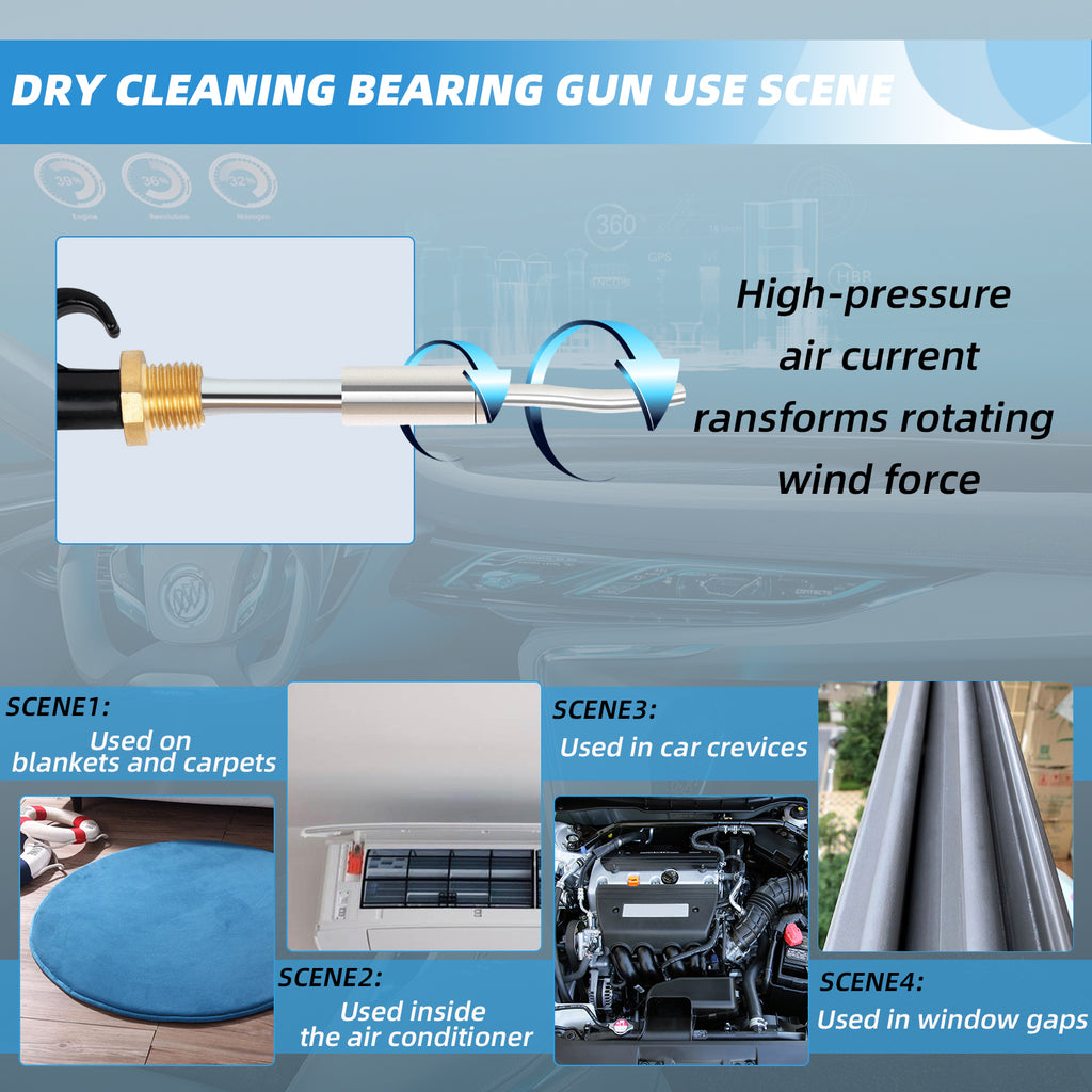 GZ-KJM Air Blow Gun Car Interior Cleaning Gun High Pressure Car Detailing Cleaning Tool