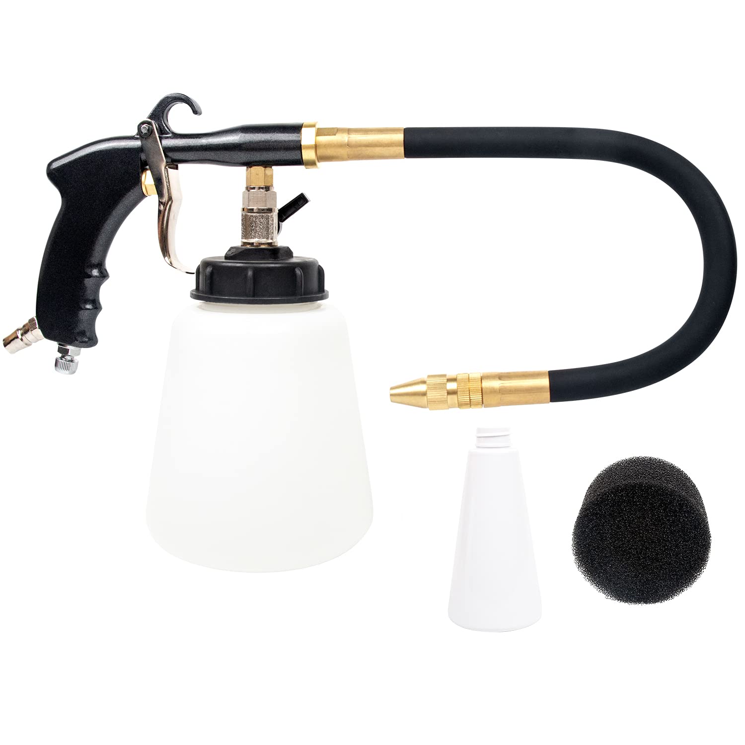 GZ-KJM Cleaning Gun High Pressure Car Cleaning Tool Kit Adjustable Pressure Jet Cleaner Automotive Washer Equipment for Car Detailing Supplies, Premium Black