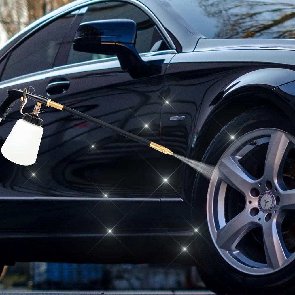 GZ-KJM Cleaning Gun High Pressure Car Cleaning Tool Kit Adjustable Pressure Jet Cleaner Automotive Washer Equipment for Car Detailing Supplies, Premium Black