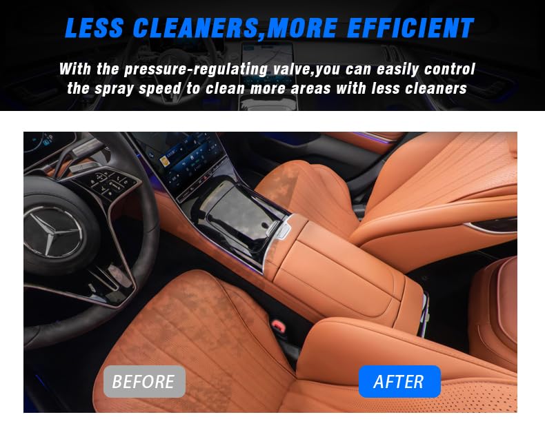 GZ-KJM Car Cleaning Gun High Pressure Air Blow Gun with Suction Hood Detailing Interior Dryer Blower Gun Auto Detailing Kit Tools